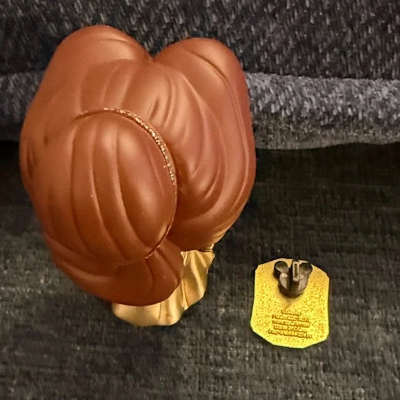 Funko Gold and Brown Pop Figure with Pin - Picture 2 of 4